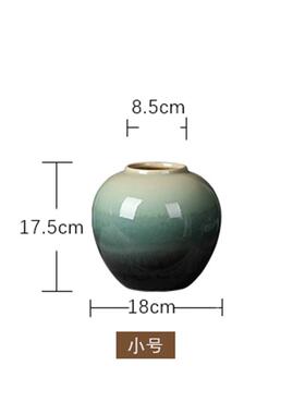 新款景德镇花瓶饰品客花中国风陶瓷美高式装饰覆古入厅口瓷插端