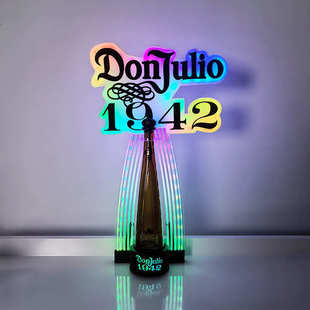 红酒ktv酒吧威斯香槟酒忌酒1942洋酒酒架托展示座发光led龙舌兰