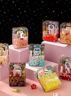 客厅装饰摆件可爱熊猫油漏小治愈解压情绪稳定沙漏创意流沙计时器