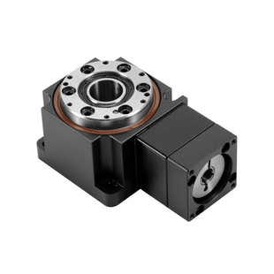 海波齿中空旋转平台伺服分度盘ZH60 30准双曲面螺旋锥齿轮减速器