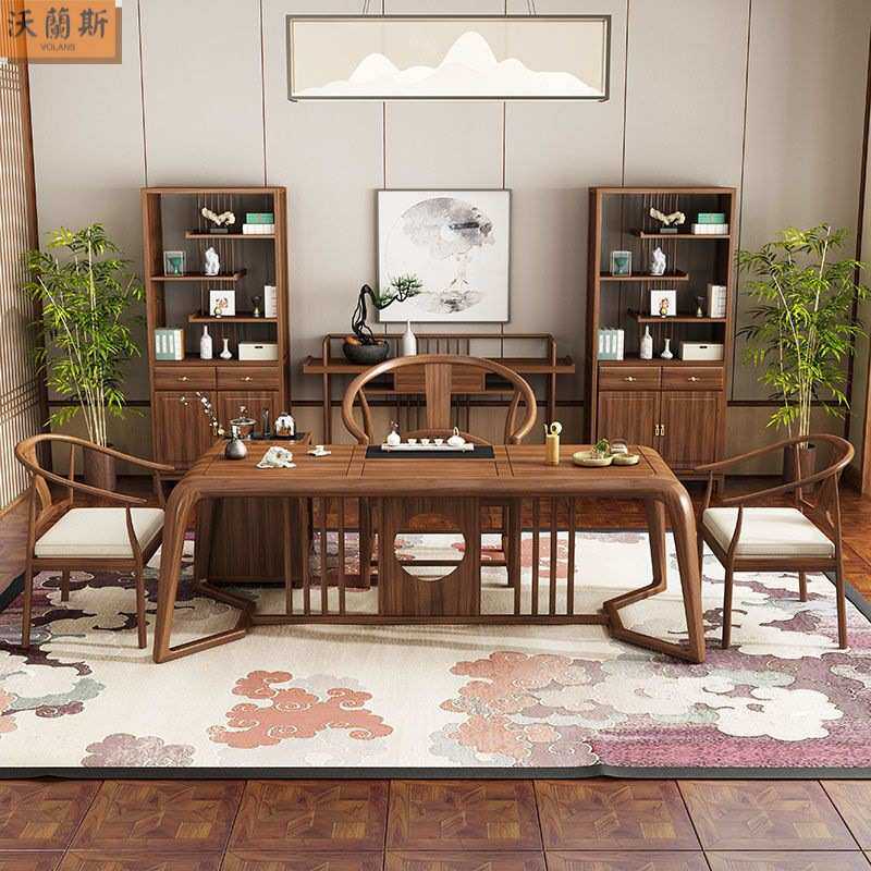 新中式现代泡茶桌椅组合茶艺茶道一体泡茶台实木茶桌禅意茶室家具,住宅家具,家用茶台/茶桌,淘宝优惠券,粉丝福利购,淘宝优惠卷