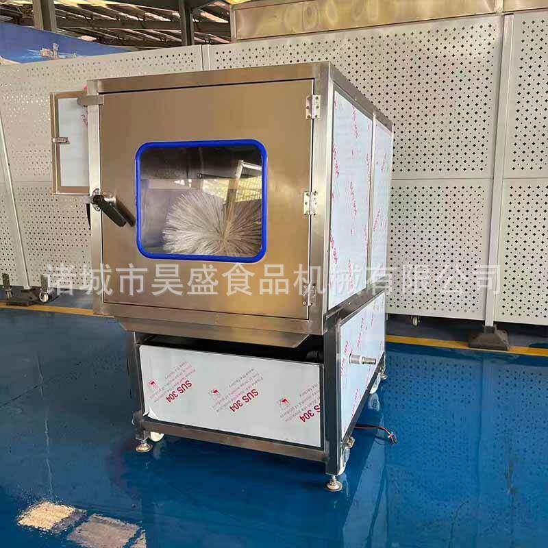 喷淋毛刷刷桶机双室保温桶清洗设备防溅水肉食筐毛刷清洗机器