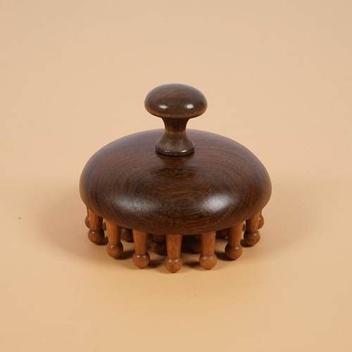 指环梳头经络檀木男士唇部磨砂膏