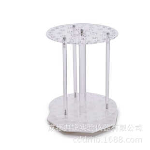 厂价有机玻璃圆盘移液管架 42孔 圆盘可旋转刻度吸管架可旋转18孔