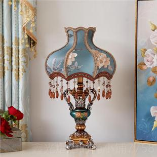 正品欧式台创轻奢浪漫时尚插电式可节亮度家用意灯调书房主卧室床