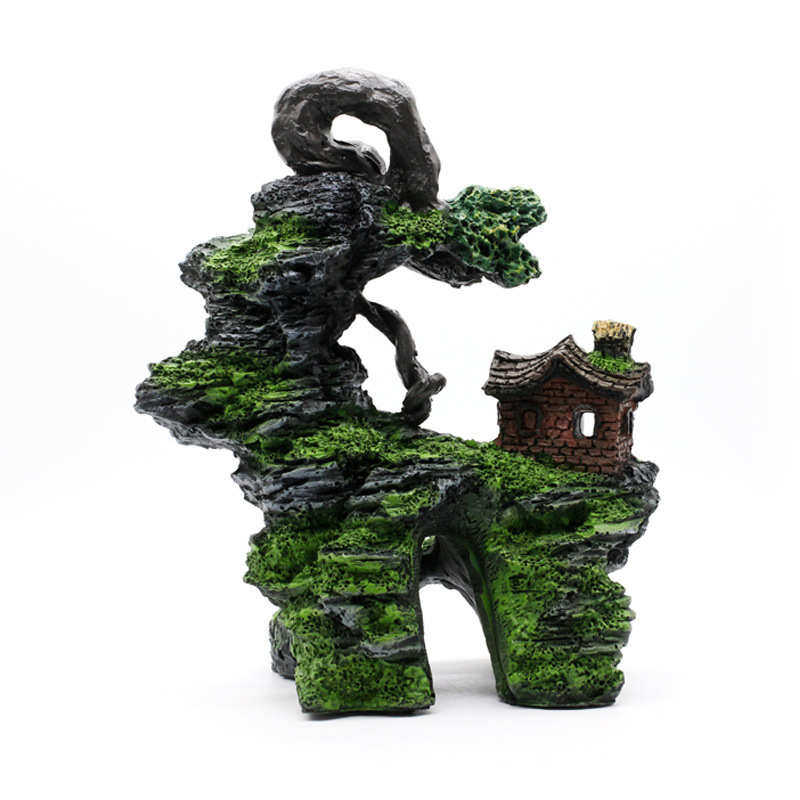 鱼缸装饰水族箱装饰造景石假山假水草水景套餐仿真石头茅亭高山,宠物/宠物食品及用品,造景/装饰,淘宝优惠券,粉丝福利购,淘宝优惠卷