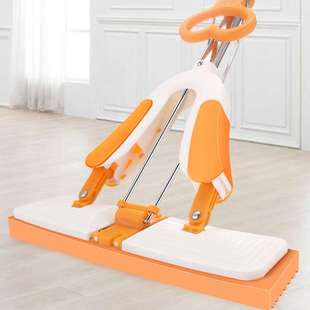 免手洗海绵拖把头大号家用吸水胶棉干湿两用对折式 挤水海棉浴室地