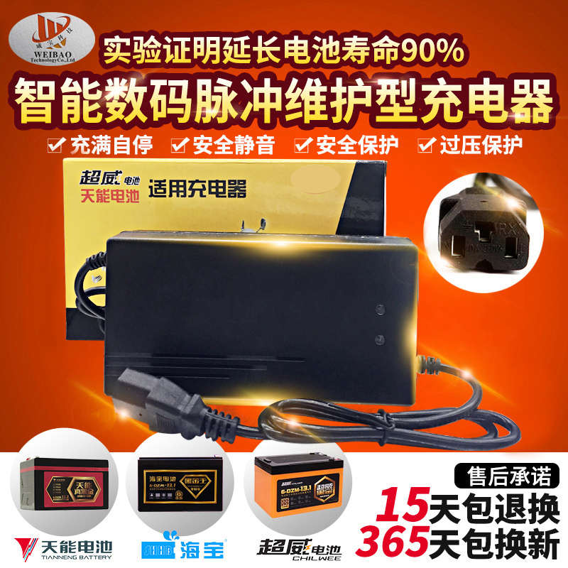 适用于航空头电动车充电器24V36V48V12AH/20AH小海豚电动滑板车
