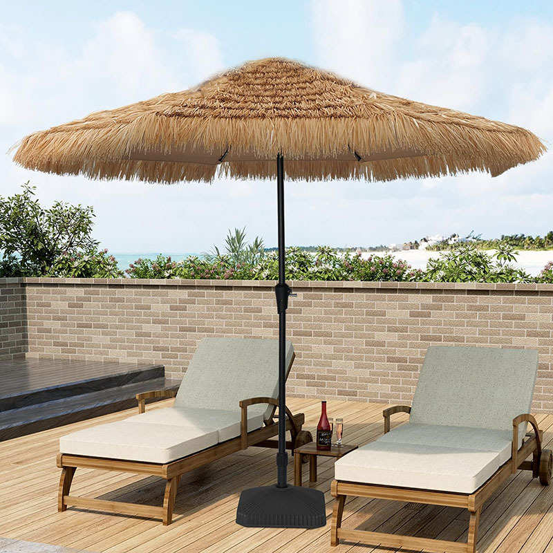 网红打卡装饰伞室内氛围感茅草伞庭院景区户外折叠稻草遮阳伞