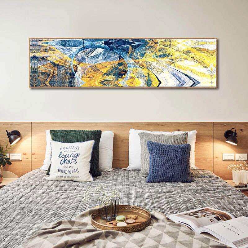 厂家供应北欧卧室挂画客厅样板房抽象壁画现代简约宾馆酒店装饰画