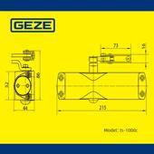 GEZE盖泽闭门器TS1000C不定位液压缓冲家用关门器防盗防火闭合器