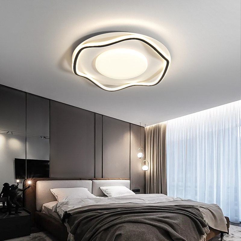 奶油风个性主卧房间灯现代简约2025年新款北欧创意智能卧室吸顶灯
