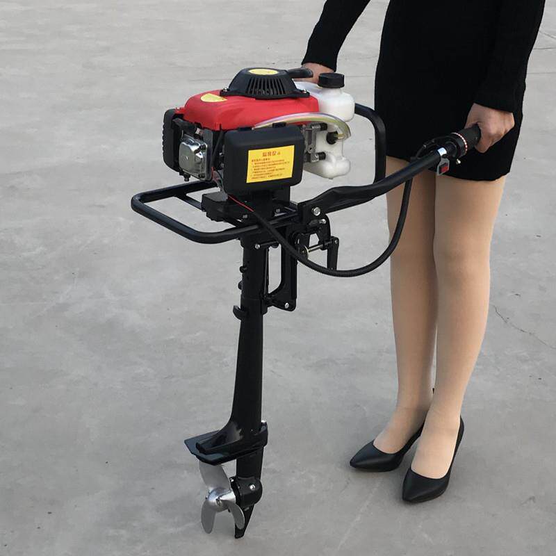 自产自销汽油船挂机螺旋桨四冲程船外机橡皮艇舷外机厂家