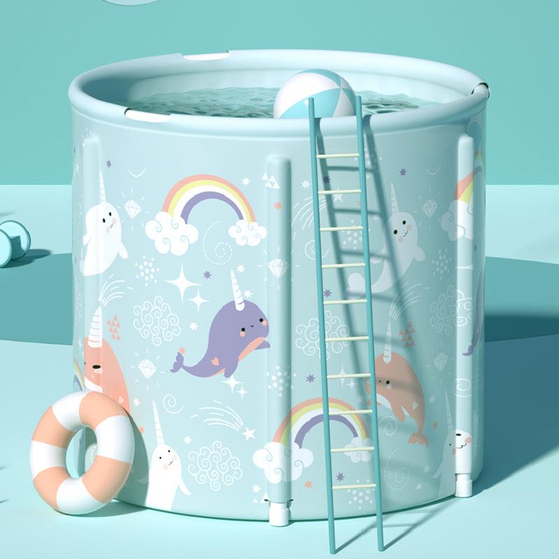 儿童洗澡桶宝宝泡澡桶新生浴缸婴儿游泳桶家用品可折叠沐浴桶浴盆