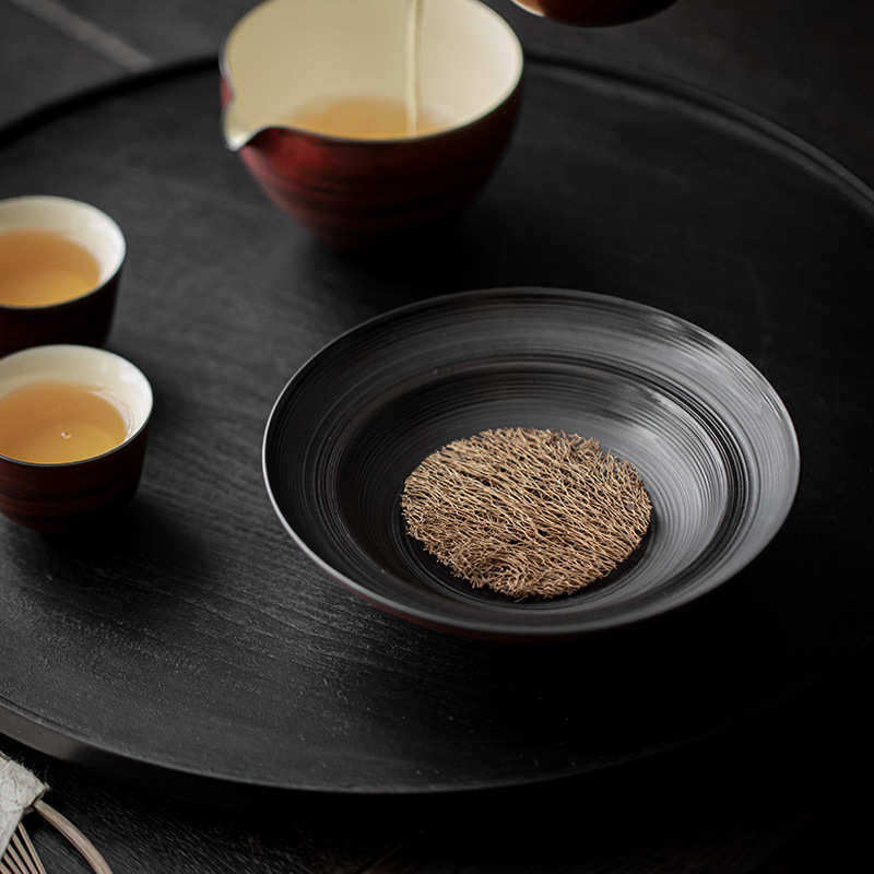 宜室茶话复古山楂红壶承干泡台家用陶瓷茶承茶台养壶托盘茶道配件,餐饮具,茶具礼盒,淘宝优惠券,粉丝福利购,淘宝优惠卷