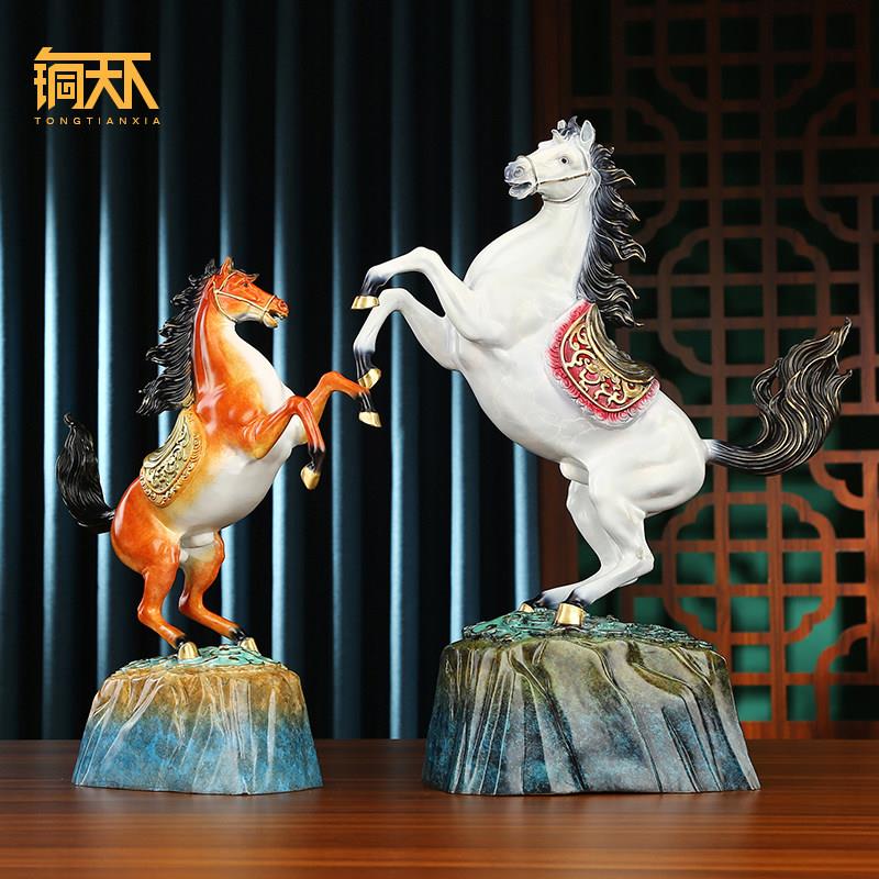 铜马摆件马到成功青云直上马工艺品一马当先办公室装饰品开业礼品