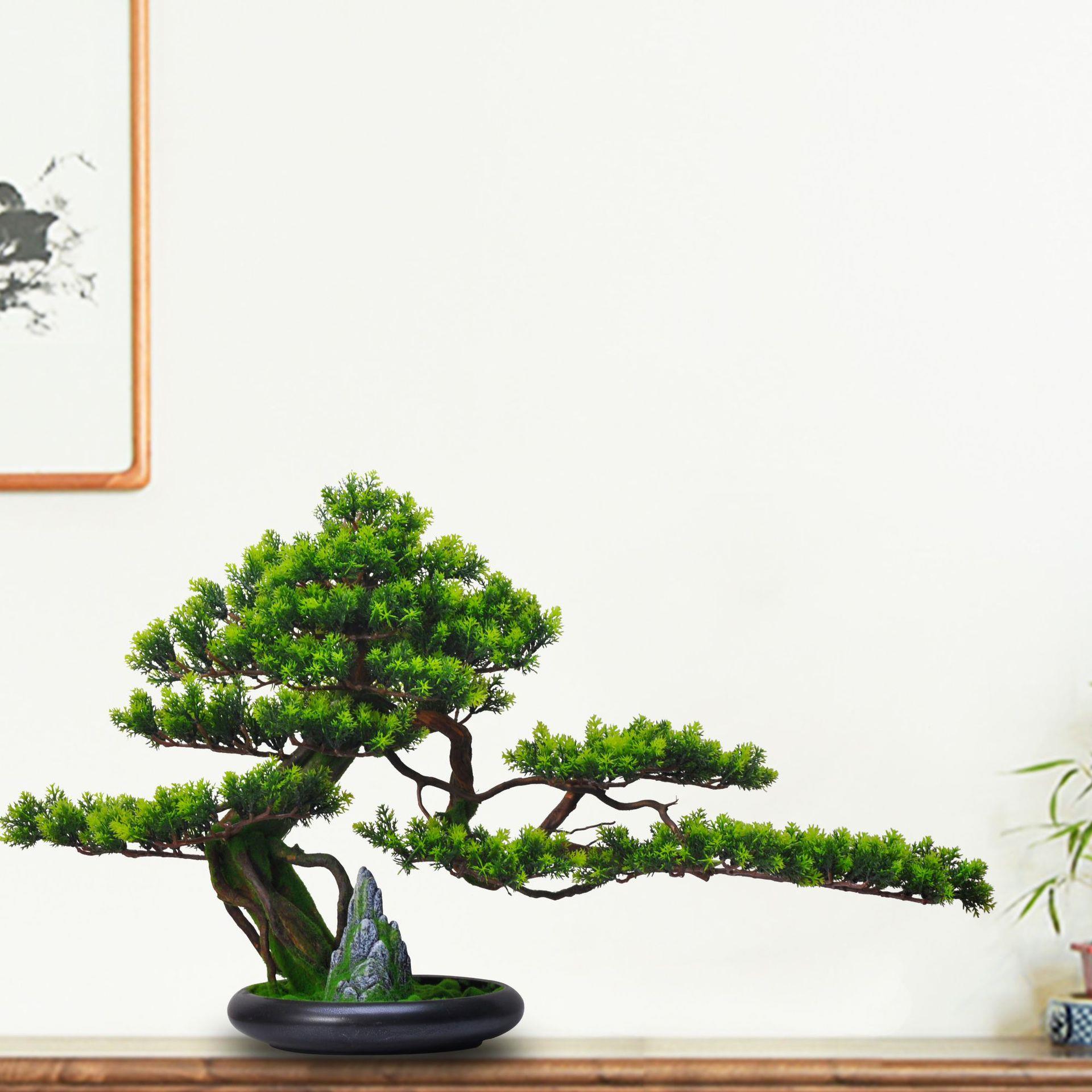 仿真红枫松树内植物ML00133景观装室饰迎客家居玄关办公室新中式
