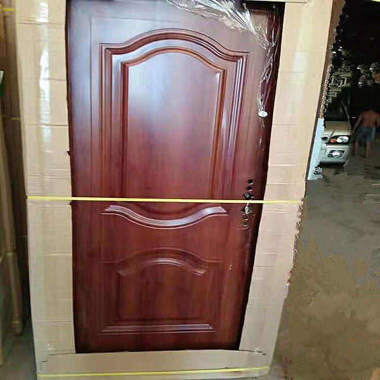厂家直钢塑门喷塑门房间门进户门出租屋门钢制门锌钢门木纹转印门