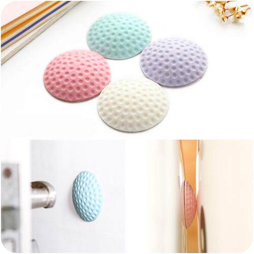 Circular Hemispherical Door Handle Anti-Collision Pad Silico