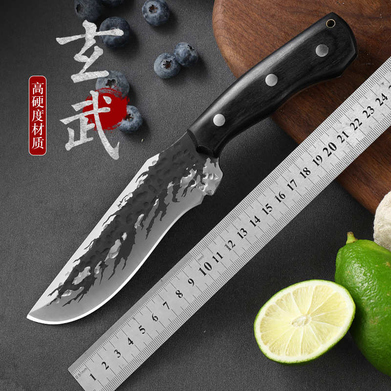 纹随身携带手工户外刀水果刀锻打刀具应急烧烤不锈钢野外锤露营