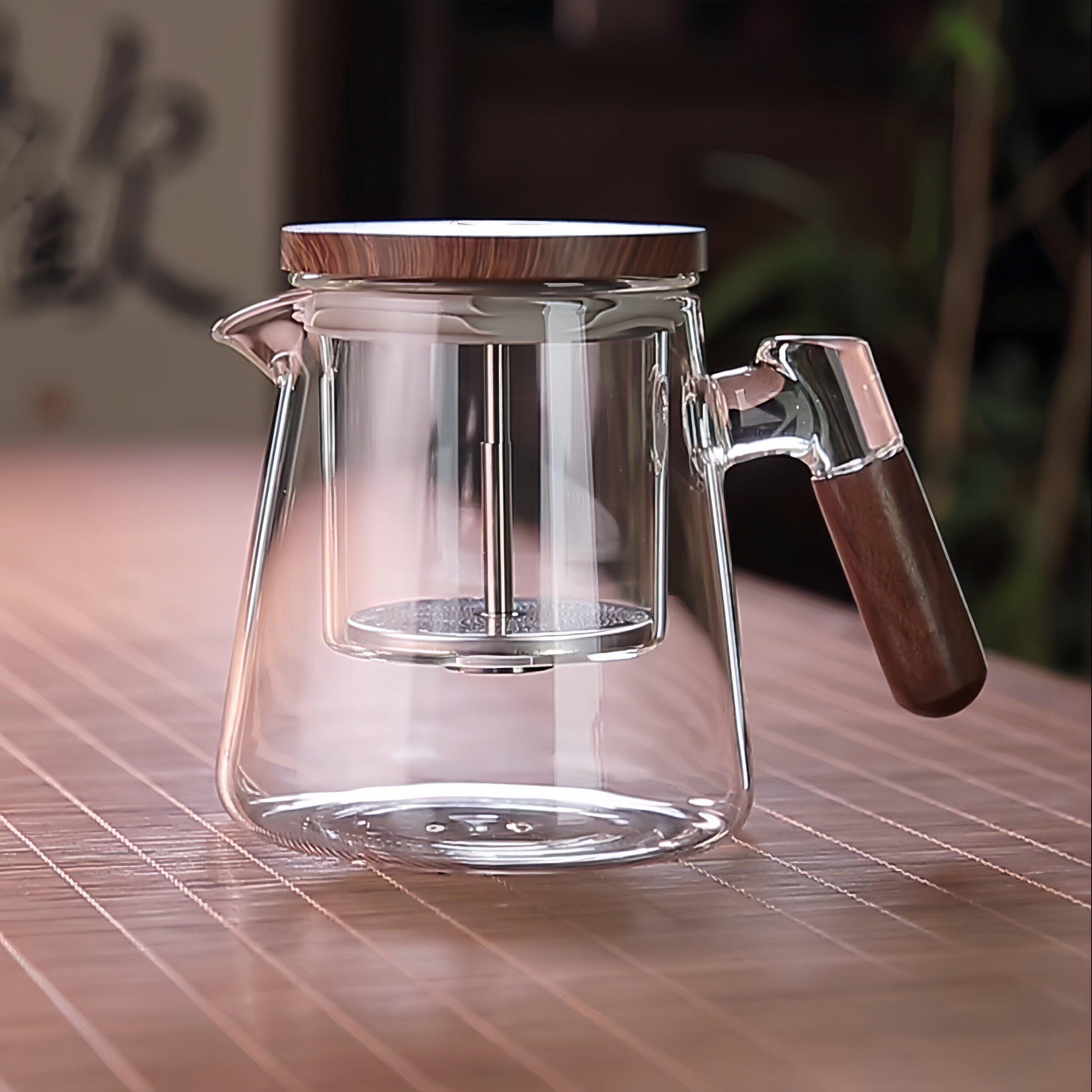 玻璃飘逸杯泡茶壶茶水分离懒人神器一键过滤茶杯家用高档功夫茶具