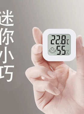 ll温度计温度显示器内外置温湿度室内传感测温干湿检测监测厨