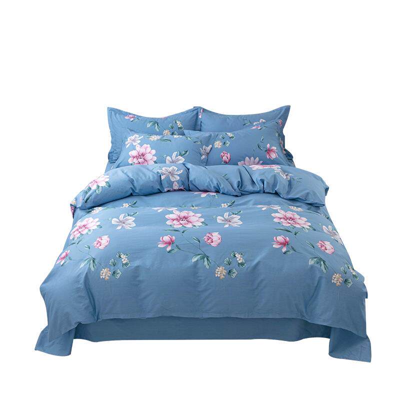 2025新x款四件式ZY全棉套床组上全棉纯被棉床用品套件简约被套罩2