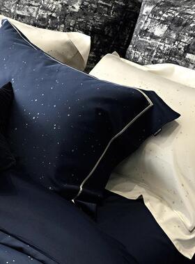 高档意式极简风100s天丝棉四件套亲肤裸睡绝美意境经典床笠床品