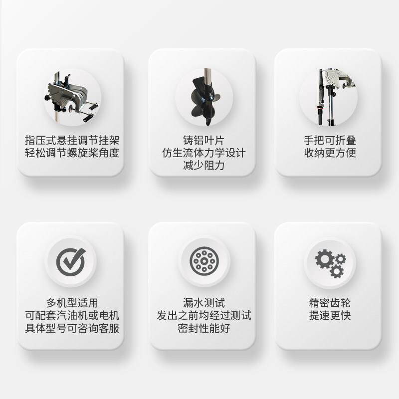 船用螺旋桨推进器支架割草机改装船用助推器电瓶车电机改装推进器