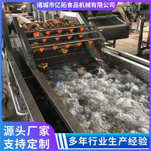 全自动果蔬气泡清洗机枸杞胡萝卜大枣清洗设备净菜清洗机器