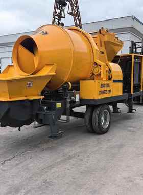混凝土搅拌机小型搅拌带泵污水处理泵J机BS43840搅拌拖泵水泥泵