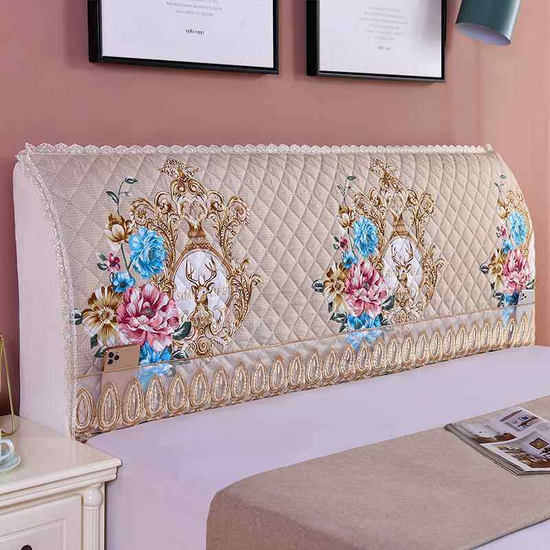 新款全包夹棉床头罩弹力软包加厚床头套中式靠垫防尘罩靠背保护罩,居家布艺,床头罩,淘宝优惠券,粉丝福利购,淘宝优惠卷