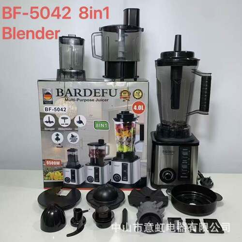 4L8in1Blender破壁机家用绞肉研磨料理搅拌机碎冰榨汁机