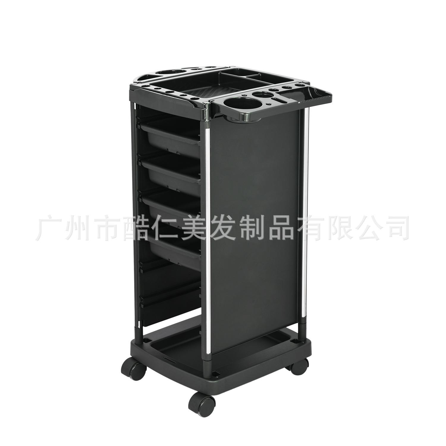 美发工具手推车带抽屉沙龙推车新款抽拉型顶部侧板专业发廊工具车