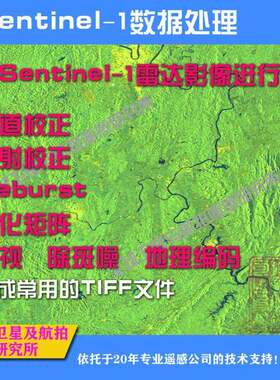 Sentinel1雷达数据处理 哨兵1号处理 Sentinel1地面沉降 地表变形