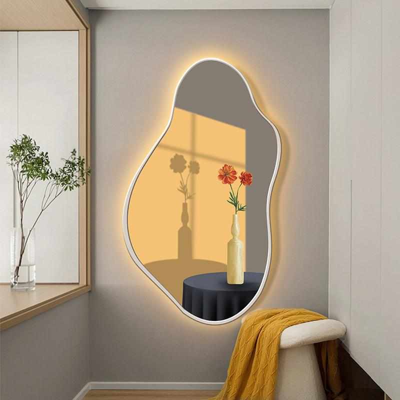 花卉感灯艺术3d画奶油墙高级玄关led风装饰画画画背景光影图片