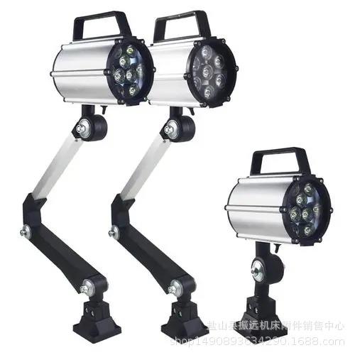 LED机床灯磁性长臂万向软管灯数控车床冲床铣床机床工作灯24V220V