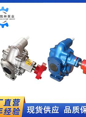 不锈钢齿轮油泵KCB135/200/300齿轮泵头食用油泵耐腐蚀耐高温油泵