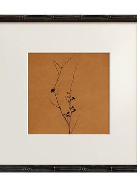 《疏影》简约法式复古禅意挂画中古风客厅玄关卧室小众艺术装饰画