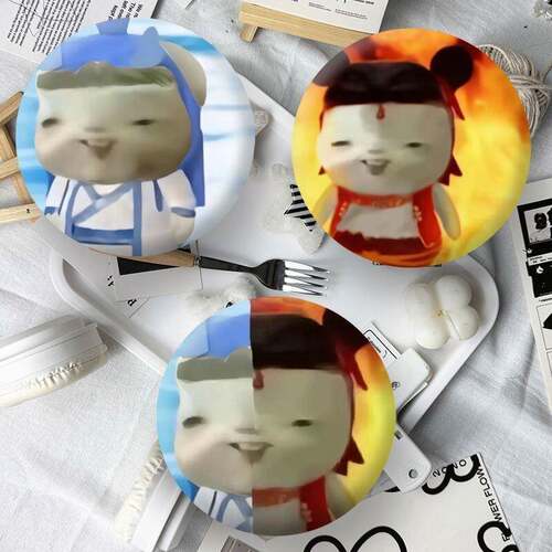 哪吒闹海魔丸小红书恶搞胡巴表情包自制周边搞笑徽章书包挂件礼物