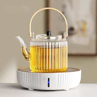 煮茶器煮茶炉 蒸煮茶壶烧水泡茶具玻璃电陶炉家用围炉小套装
