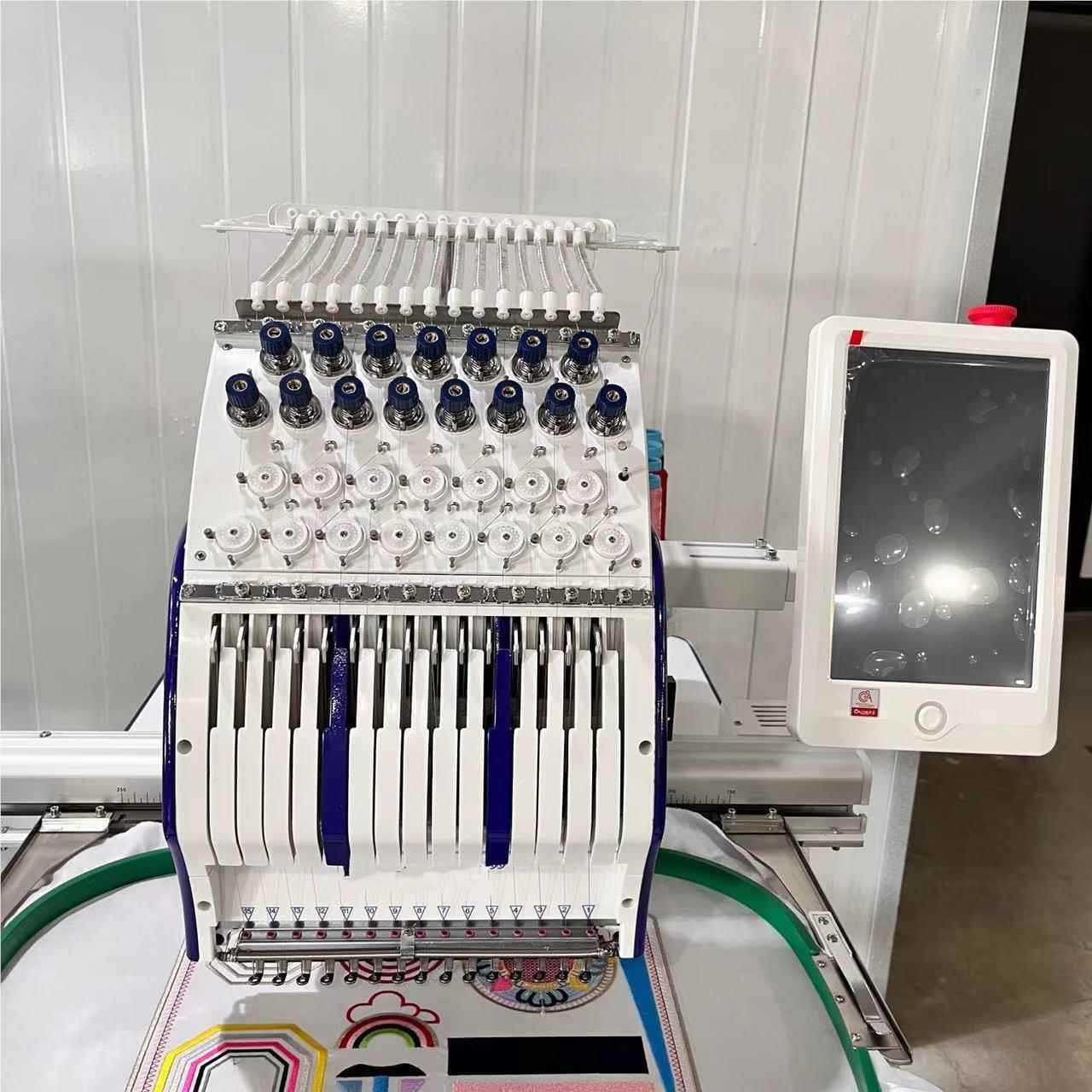 150脑叶氏2024 新款用1马头机电绣花机单头1家5针1501CT家用工业