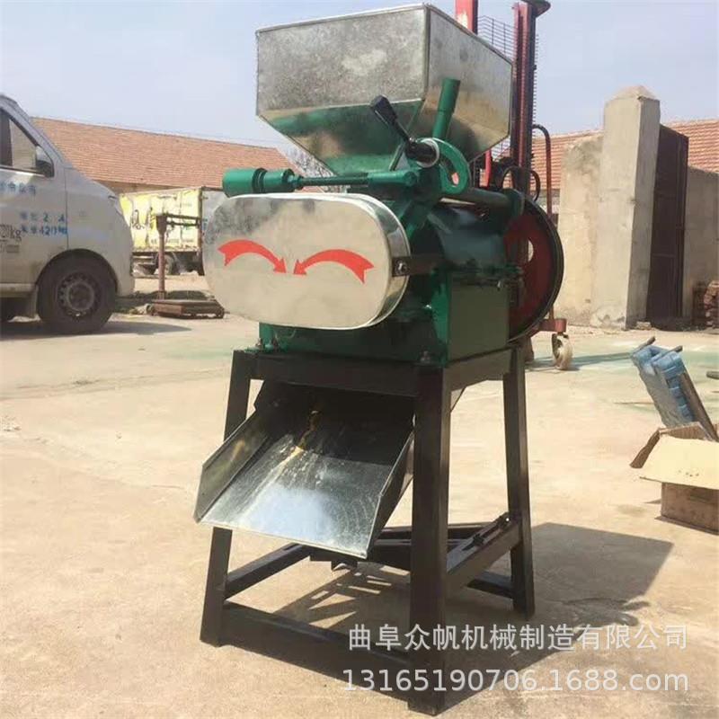 家用小型挤扁机多用途粮食压扁机高粱核桃仁破碎机厂家供应