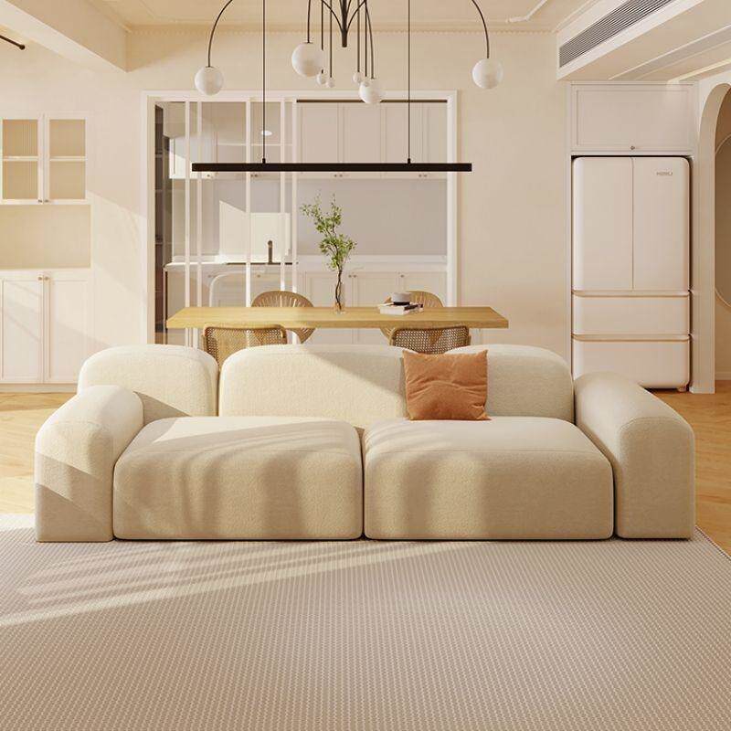 豆腐方块奶油风布艺沙发客厅出租屋宿舍卧室网红小沙发ins风