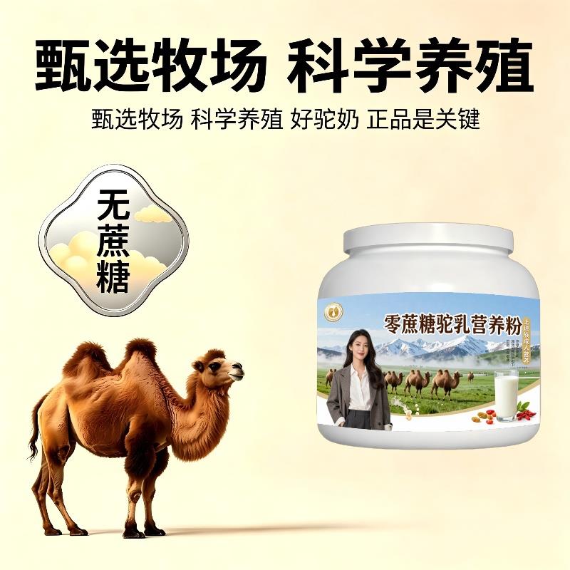 上班族零蔗糖驼乳粉租房零蔗糖护肠胃驼奶粉散养100%正品初乳