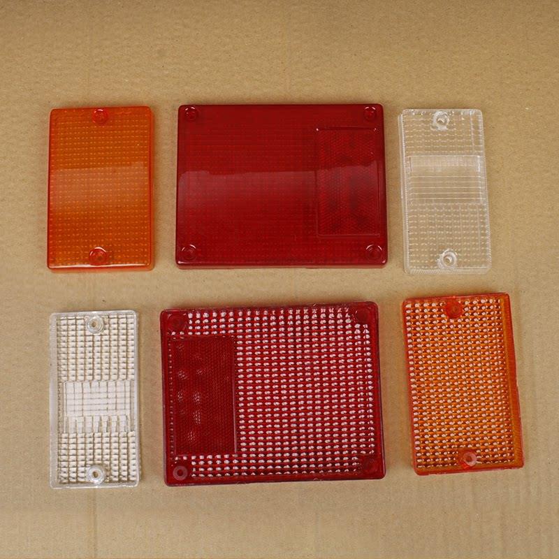 东风140-2尖头车后尾灯壳徐工吊车教练车货车尾灯罩红黄白塑料壳