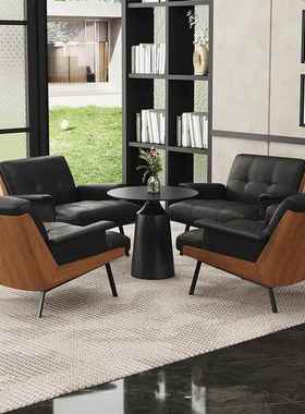 DAIKI扶手单人沙发椅酒店商业口腔前台会客休闲洽谈接待桌椅组合