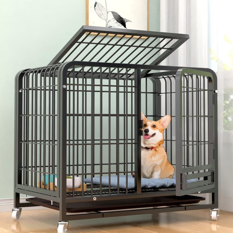 爱莱德狗笼子中型小型犬室内泰迪博美柯基专用狗笼带厕所分离家用狗别墅