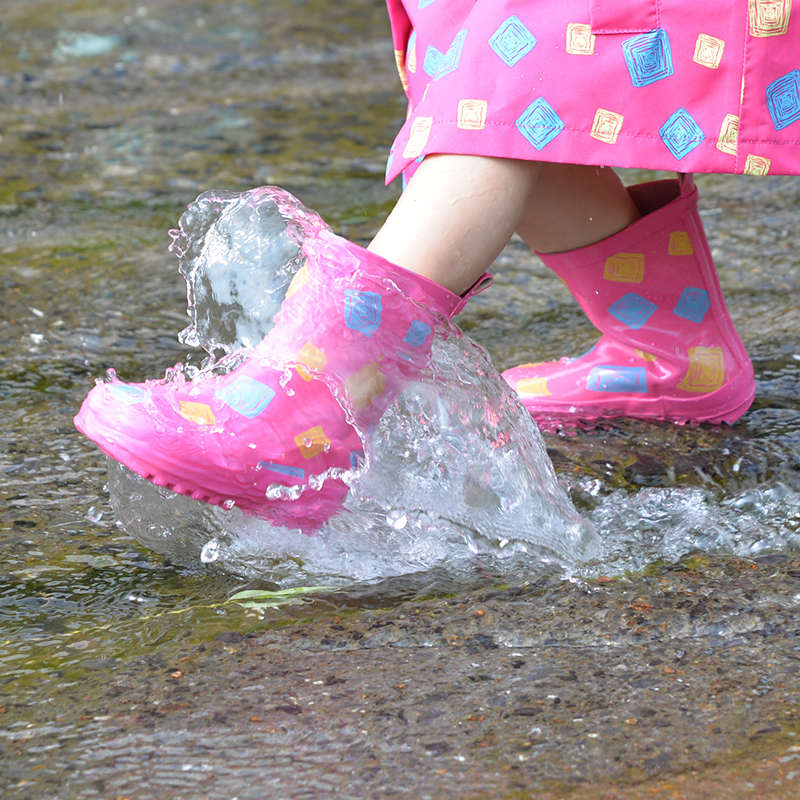 美麗伊芙時尚可愛兒童雨靴男女童幼兒園學生中筒加厚耐磨防滑雨鞋