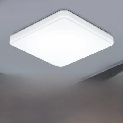 Led吸顶灯方形卧室灯便宜简单现代简单全白通道阳台房间灯